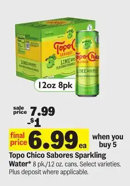 Meijer Topo Chico Sabores Sparkling Water offer