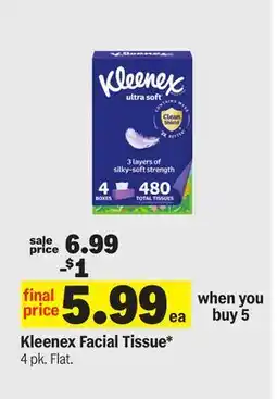Meijer Kleenex Facial Tissue offer