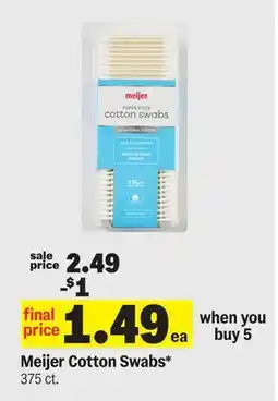 Meijer Meijer Cotton Swabs offer