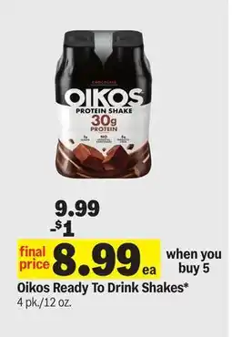 Meijer Oikos Ready To Drink Shakes offer