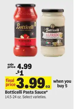 Meijer Botticelli Pasta Sauce offer
