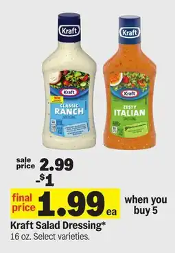 Meijer Kraft Salad Dressing offer