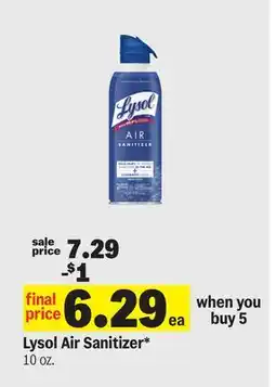 Meijer Lysol Air Sanitizer offer