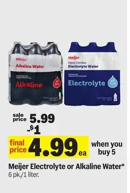 Meijer Meijer Electrolyte or Alkaline Water offer