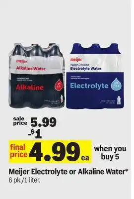 Meijer Meijer Electrolyte or Alkaline Water offer