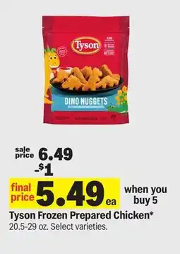 Meijer Tyson Frozen Prepared Chicken offer