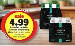 Meijer Frederik's by Meijer Artesian or Sparkling Water offer
