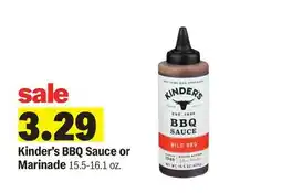 Meijer Kinder's BBQ Sauce or Marinade offer