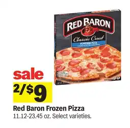 Meijer Red Baron Frozen Pizza offer