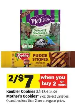 Meijer Keebler Cookies 8.5-13.4 oz. or Mother's Cookies 9 oz offer