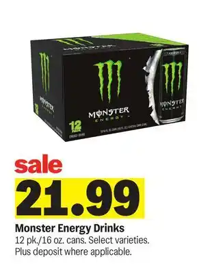 Meijer Monster Energy Drinks offer