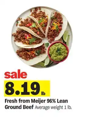 Meijer Fresh from Meijer 96% Lean Ground Beef offer