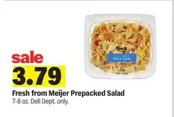 Meijer Fresh from Meijer Prepacked Salad offer