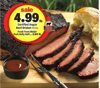 Meijer Certified Angus Beef Brisket offer