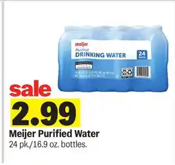 Meijer Meijer Purified Water 24 pk/9 offer