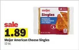 Meijer Meijer American Cheese Singles offer