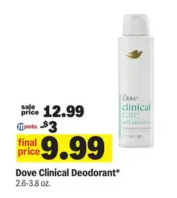 Meijer Dove Clinical Deodorant offer