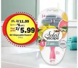 Meijer BIC Disposable Razors offer