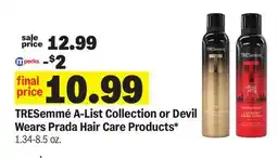 Meijer TRESemmé A-List Collection or Devil Wears Prada Hair Care Products offer