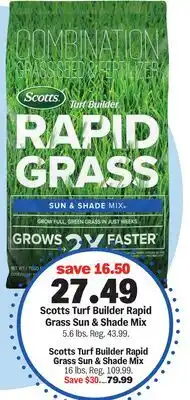 Meijer Scotts Turf Builder Rapid Grass Sun & Shade Mix offer