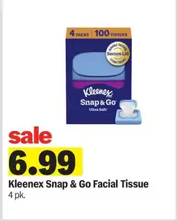 Meijer Kleenex Snap & Go Facial Tissue offer