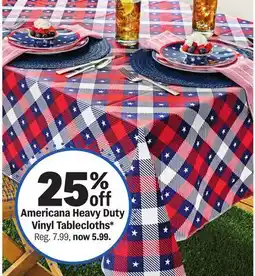Meijer Americana Heavy Duty Vinyl Tablecloths offer