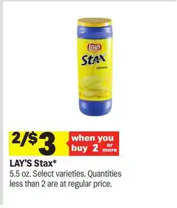 Meijer LAY'S Stax offer