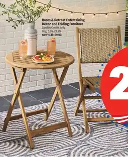 Meijer Room & Retreat Entertaining Décor and Folding Furniture offer