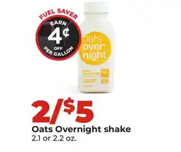Hy-Vee Oats Overnight shake offer