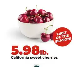 Hy-Vee California sweet cherries offer