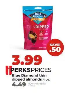 Hy-Vee Blue Diamond thin dipped almonds offer
