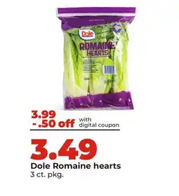Hy-Vee Dole Romaine hearts offer