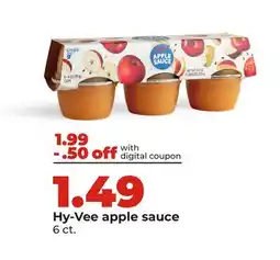 Hy-Vee Hy-Vee apple sauce offer