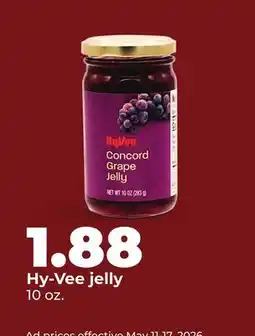 Hy-Vee Hy-Vee Concord Grape Jelly offer