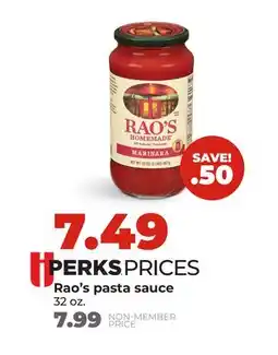 Hy-Vee Rao's pasta sauce offer