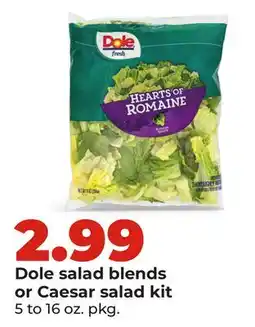 Hy-Vee Dole salad blends or Caesar salad kit offer