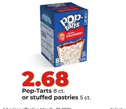 Hy-Vee Pop-Tarts 8 ct. or stuffed pastries 5 ct offer