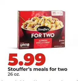 Hy-Vee Stouffer's meals for two offer