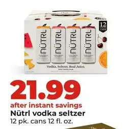 Hy-Vee Nütrl vodka seltzer offer