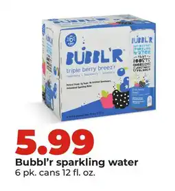 Hy-Vee Bubbl'r sparkling water offer