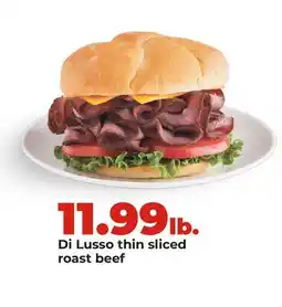 Hy-Vee Di Lusso thin sliced roast beef offer