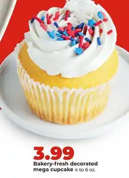 Hy-Vee Bakery-fresh decorated mega cupcake offer