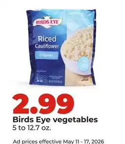 Hy-Vee Birds Eye vegetables offer