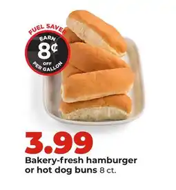Hy-Vee Bakery-fresh hamburger or hot dog buns offer