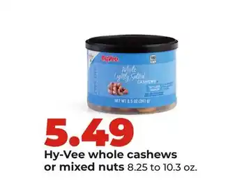 Hy-Vee Hy-Vee whole cashews or mixed nuts offer