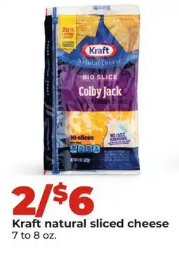 Hy-Vee Kraft natural sliced cheese offer