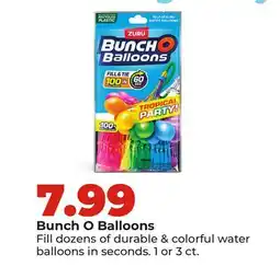 Hy-Vee Zuru Bunch O Balloons offer