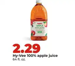 Hy-Vee Hy-Vee 100% apple juice offer