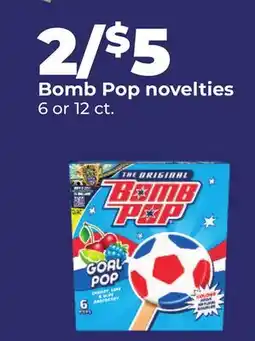 Hy-Vee Bomb Pop novelties offer