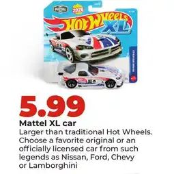 Hy-Vee Mattel XL car offer